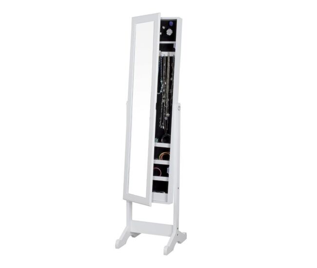 Espejo joyero mdf blanco 145x36.5x 34.5cm