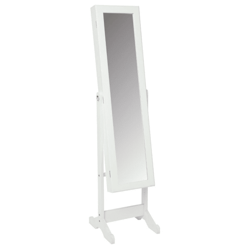 Caixa de joias com Espelho MDF branco 145x36,5x 34,5cm