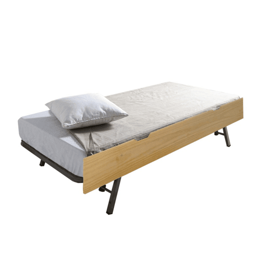 Cama casinha com grade + madeira de pinho 90x190cm