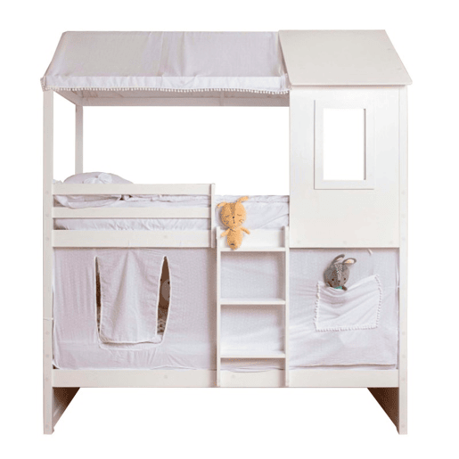 Cobertura de beliche Casita em algodão branco 70x198154x133cm