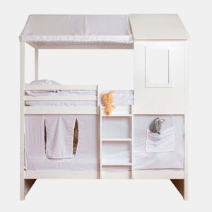 Cobertura de beliche Casita em algodão branco 70x198154x133cm
