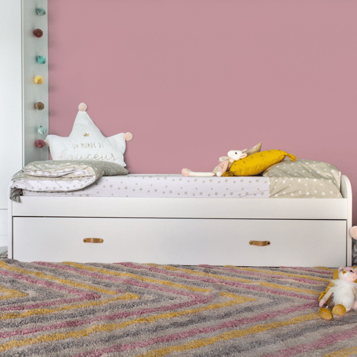 Cama + gavetas aglomerado branco com estrado 105x190cm