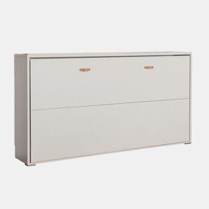 Cama dobrável em aglomerado branco 90x190cm
