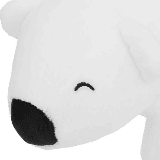Puff urso MDF branco 34x60x30cm