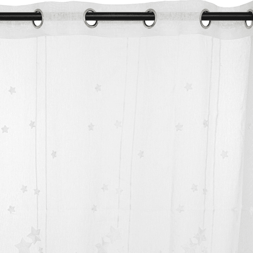 Cortina de poliéster branca 240x140cm