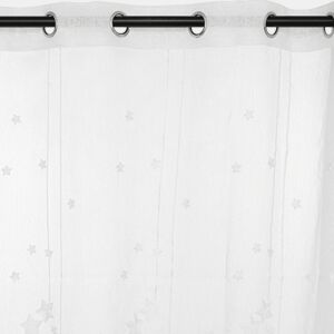 Cortina de poliéster branca 240x140cm
