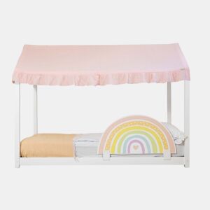 Cobertura da cama Montessori em algodão rosa 40x200,5x100cm