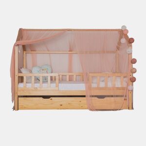 Cobertura para Swayer e Montessori tule rosa velho 200x167cm
