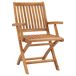 Conjunto de comedor de jardín 7 piezas madera maciza de teca Conjunto de comedor de jardín 7 piezas madera maciza de teca Marrón