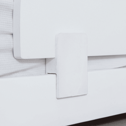 Grade de cama em aglomerado branco 45x87x2,5cm