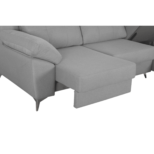 Sofá-cama Elegance Grey com chaise longue à direita Sofá-cama Elegance Grey com chaise longue à direita