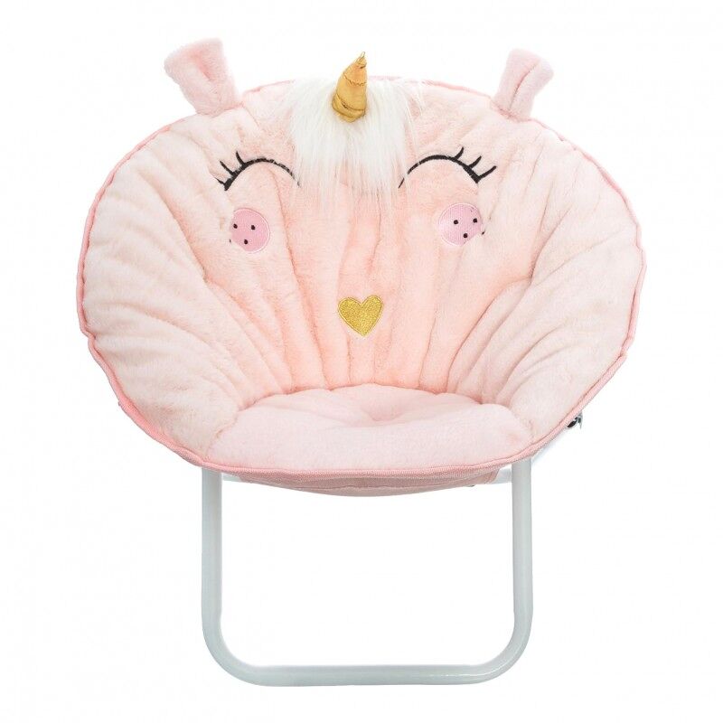 silla poliester rosa 50x50x40cm