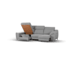 Sofá-cama Elegance Gray com chaise longue à esquerda