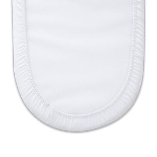 Protetor de berço de poliéster branco 78x28x4 cm