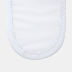 Protetor de berço de poliéster branco 78x28x4 cm