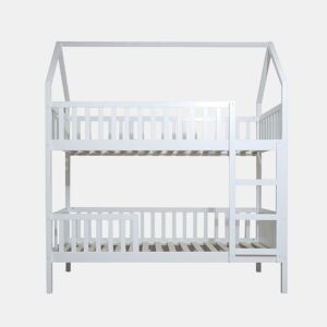 Beliche casinha de madeira branco 90x19090x190cm