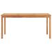 Conjunto de comedor de jardín 5 piezas madera maciza de teca Conjunto de comedor de jardín 5 piezas madera maciza de teca Marrón