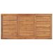 Conjunto de comedor de jardín 5 piezas madera maciza de teca Conjunto de comedor de jardín 5 piezas madera maciza de teca Marrón