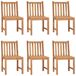 Conjunto de comedor de jardín 7 piezas madera maciza de teca Conjunto de comedor de jardín 7 piezas madera maciza de teca Marrón