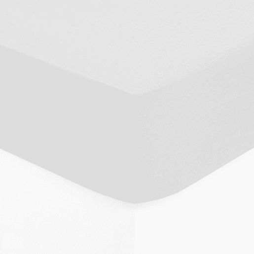 Lençol de Baixo Ajustável de algodão branco 90x190cm Lençol de Baixo Ajustável de algodão branco 90x190cm