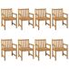 Conjunto de comedor de jardín 9 piezas madera maciza de teca Conjunto de comedor de jardín 9 piezas madera maciza de teca Marrón