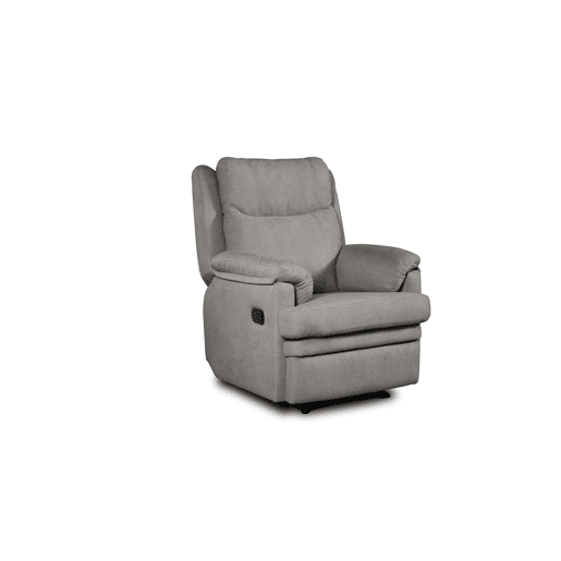 Poltrona reclinável manual Relax com apoio para os pés, 83x101x105 cm, cinza