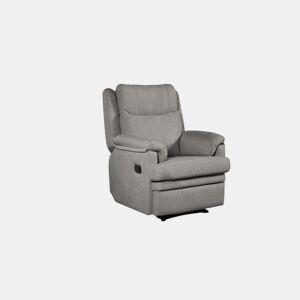 Poltrona reclinável manual Relax com apoio para os pés, 83x101x105 cm, cinza
