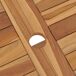 Conjunto de comedor de jardín 7 piezas madera maciza de teca Conjunto de comedor de jardín 7 piezas madera maciza de teca Marrón