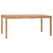 Conjunto de comedor de jardín 7 piezas madera maciza de teca Conjunto de comedor de jardín 7 piezas madera maciza de teca Marrón