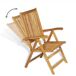 Conjunto de comedor de jardín 9 piezas madera maciza de teca Conjunto de comedor de jardín 9 piezas madera maciza de teca Marrón