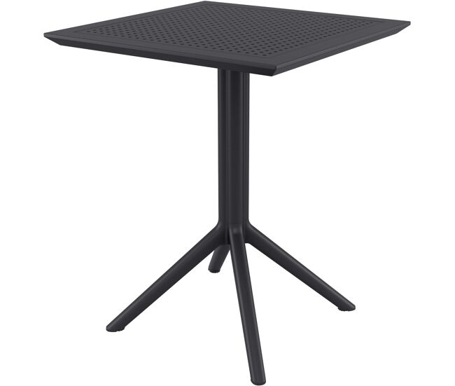 Mesa plegable sky plástico negro 60x60x74 cm