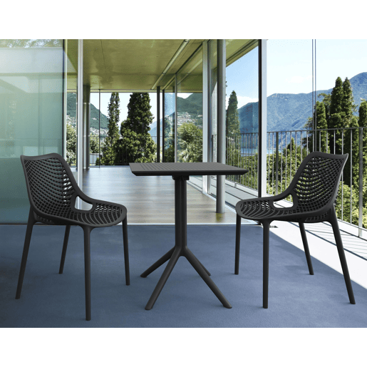 Mesa plegable Sky Plástico Negro 60X60X74 cm