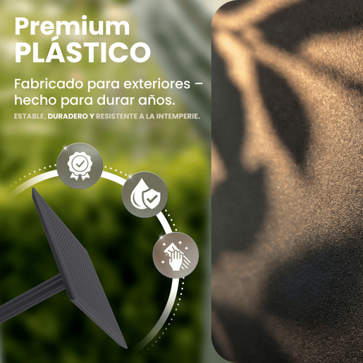 Mesa plegable Sky Plástico Negro 60X60X74 cm