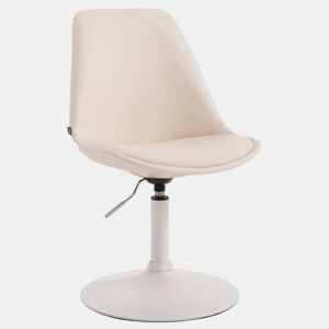 Silla De Comedor Maverick Simil cuero Crema 57X48X76 cm