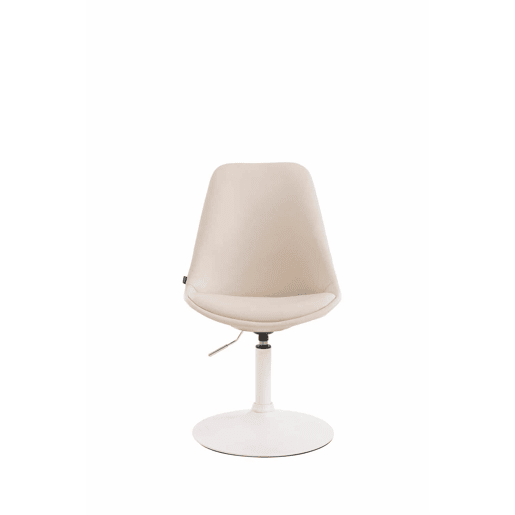 Silla De Comedor Maverick Simil cuero Crema 57X48X76 cm