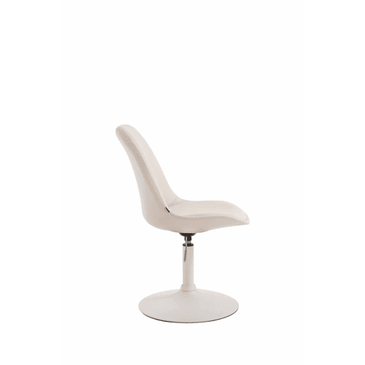 Silla De Comedor Maverick Simil cuero Crema 57X48X76 cm