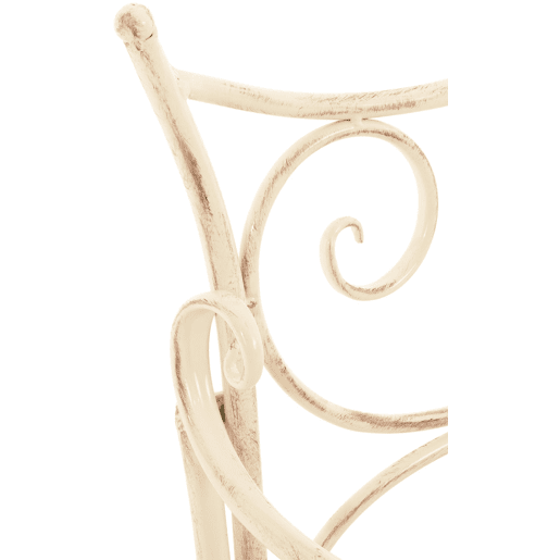 Banco de jardín Tara Metal Crema antiguo 47X113X89 cm