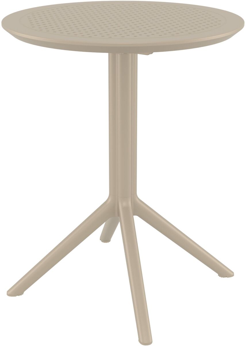 Mesa plegable sky plástico gris topo 60x60x74 cm