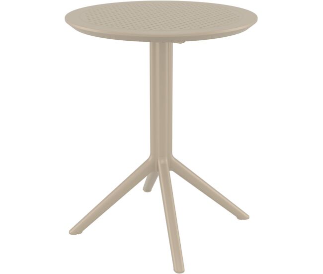 Mesa plegable sky plástico gris topo 60x60x74 cm