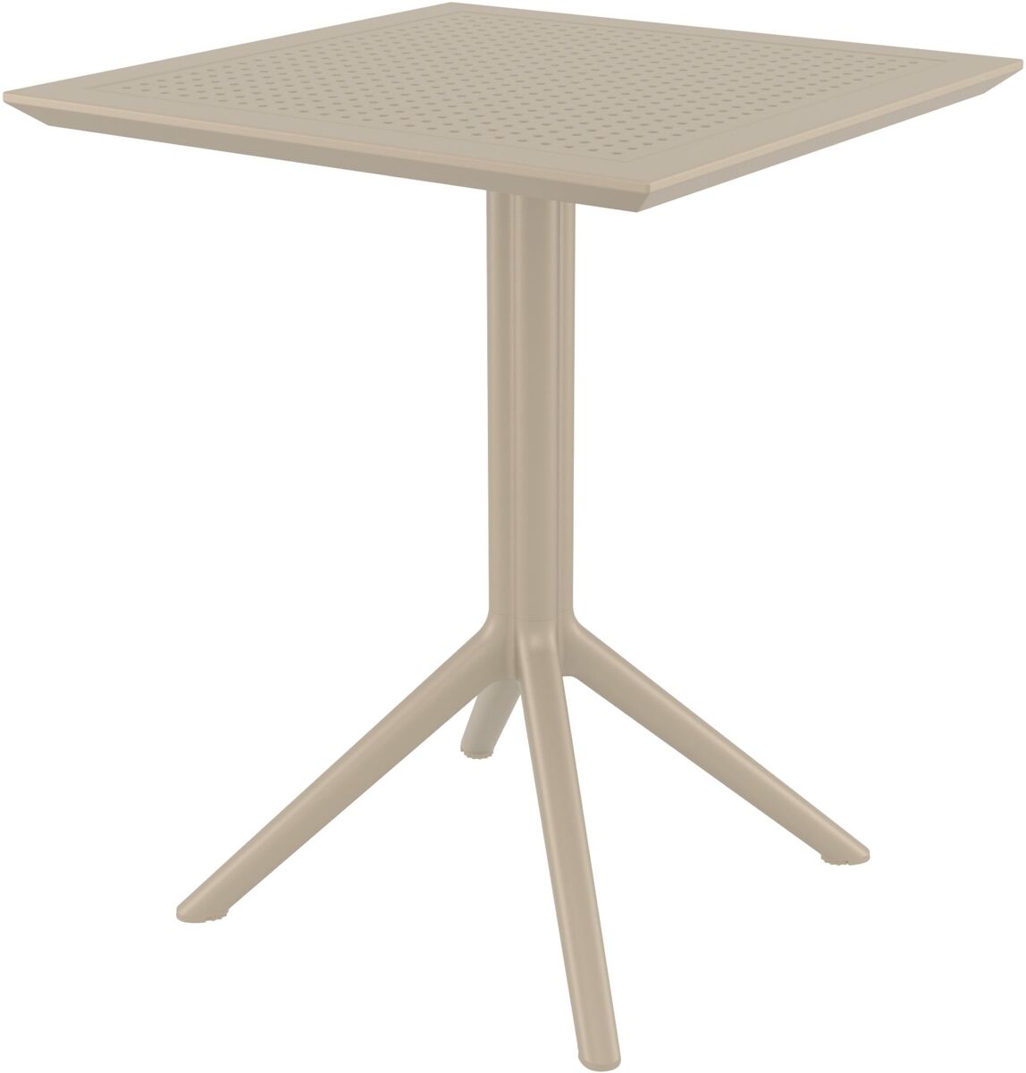 Mesa plegable sky plástico gris topo 60x60x74 cm