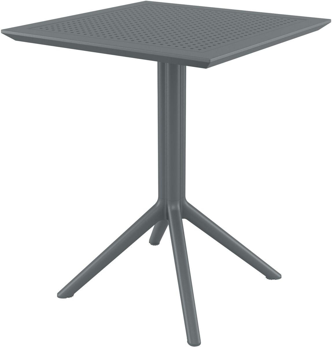 Mesa plegable sky plástico gris oscuro 60x60x74 cm