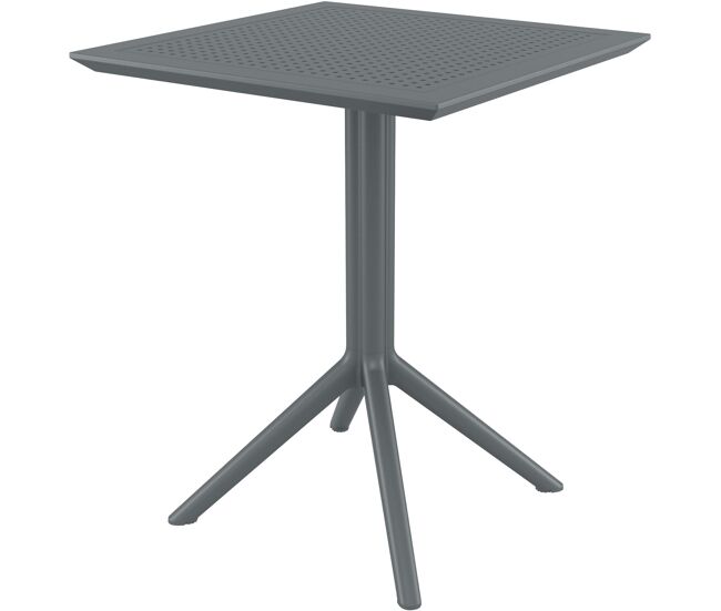 Mesa plegable sky plástico gris oscuro 60x60x74 cm