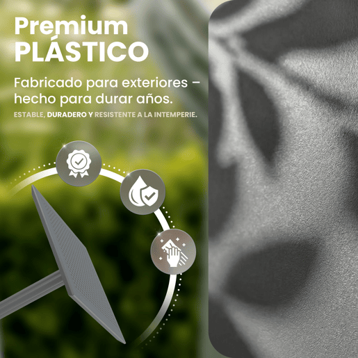 Mesa plegable Sky Plástico Gris oscuro 60X60X74 cm
