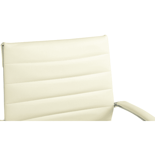 Silla de oficina Oakland Cuero auténtico Crema 62X57X90 cm