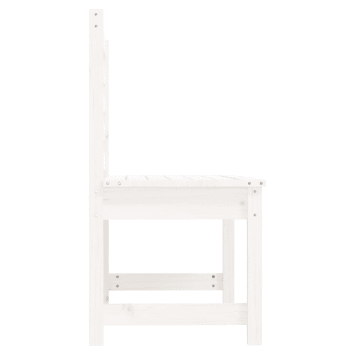 vidaXL Banco de jardim 109 cm madeira de pinho maciça branco