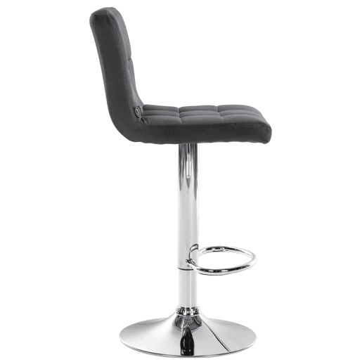 Taburete de Bar Peru Terciopelo Negro 47X46X94 cm