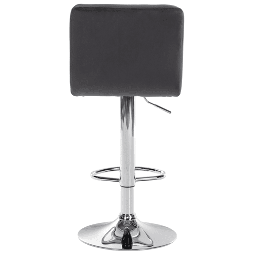 Taburete de Bar Peru Terciopelo Negro 47X46X94 cm