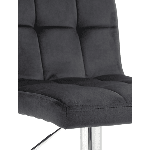 Taburete de Bar Peru Terciopelo Negro 47X46X94 cm