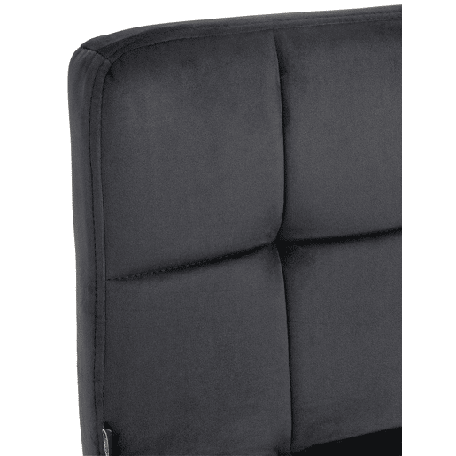 Taburete de Bar Peru Terciopelo Negro 47X46X94 cm