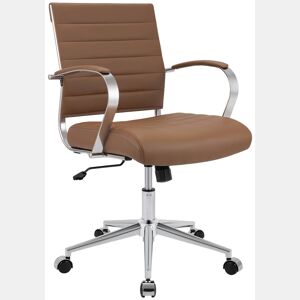 Silla de oficina Oakland Cuero auténtico Marrón claro 62X57X90 cm